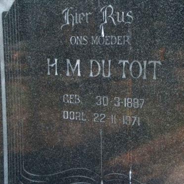TOIT H.M., du 1887-1971