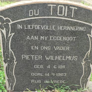 TOIT Pieter Wilhelmus, du 1911-1963