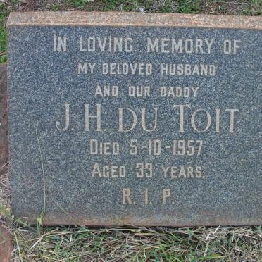 TOIT J.H., du. -1957