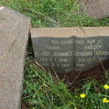 TOIT Petrus Johannes, du 1898-1959 &amp; Catharina Johanna 1907-