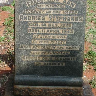 TOIT Andries Stephanus, du 1895-1943