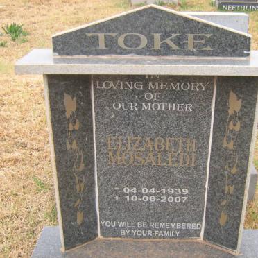 TOKE Elizabeth Mosaledi 1939-2007