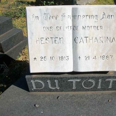 TOIT Hester Catharina, du 1913-1987