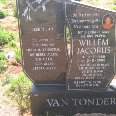 TONDER Willem Jacobus, van 1958-2008