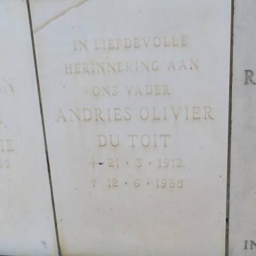 TOIT Andries Olivier, du 1912-1985