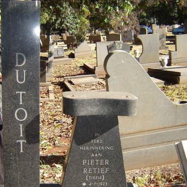 TOIT Pieter Retief, du 1923-1979