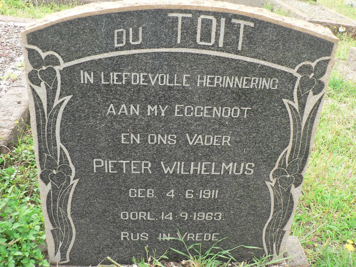 TOIT Pieter Wilhelmus, du 1911-1963