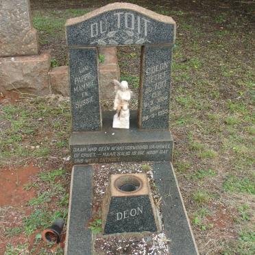 TOIT Gideon Retief, du 1954-1955