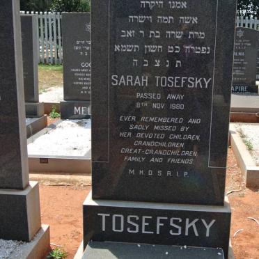 TOSEFSKY Sarah -1980