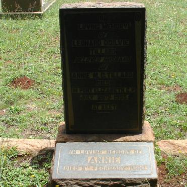 TILLARD Leonard Ogilvie -1935 &amp; Annie -1946