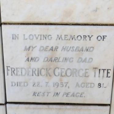 TITE Frederick George -1957