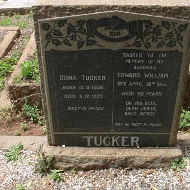 TUCKER Edward William -1956 &amp; Aletta Johanna 1896-1973