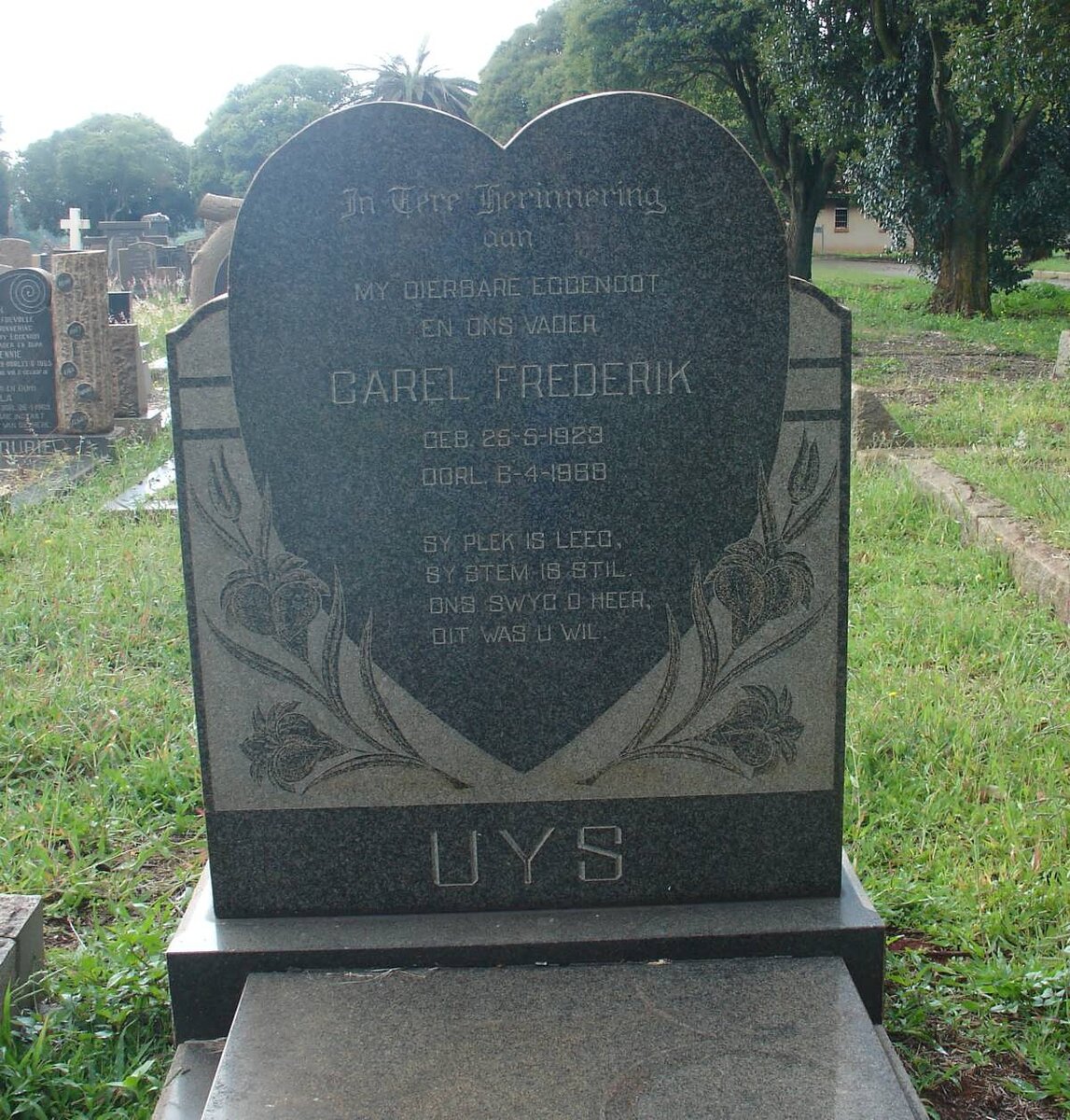 UYS Carel Frederik 1923-1968