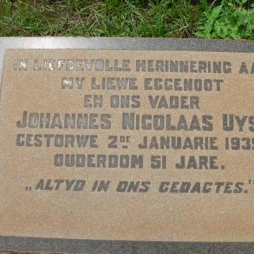 UYS Johannes Nicolaas -1939