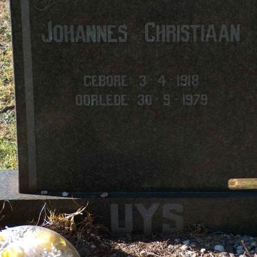 UYS Johannes Christiaan 1918-1979