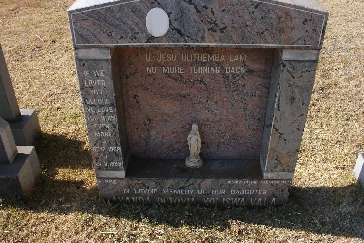 VALA Ayanda Octovia Voliswa 1982-1999