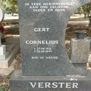 VERSTER Gert Cornelius 1924-1999