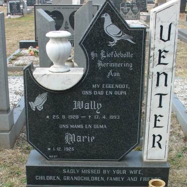 VENTER Wally 1928-1993 &amp; Marie 1926-