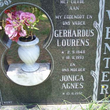 VENTER Gerhardus Lourens 1948-1993 &amp; Jonica Agnes 1952-