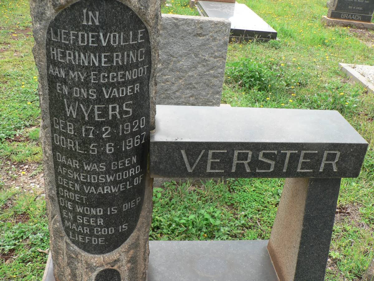 VERSTER Wyers 1920-1967