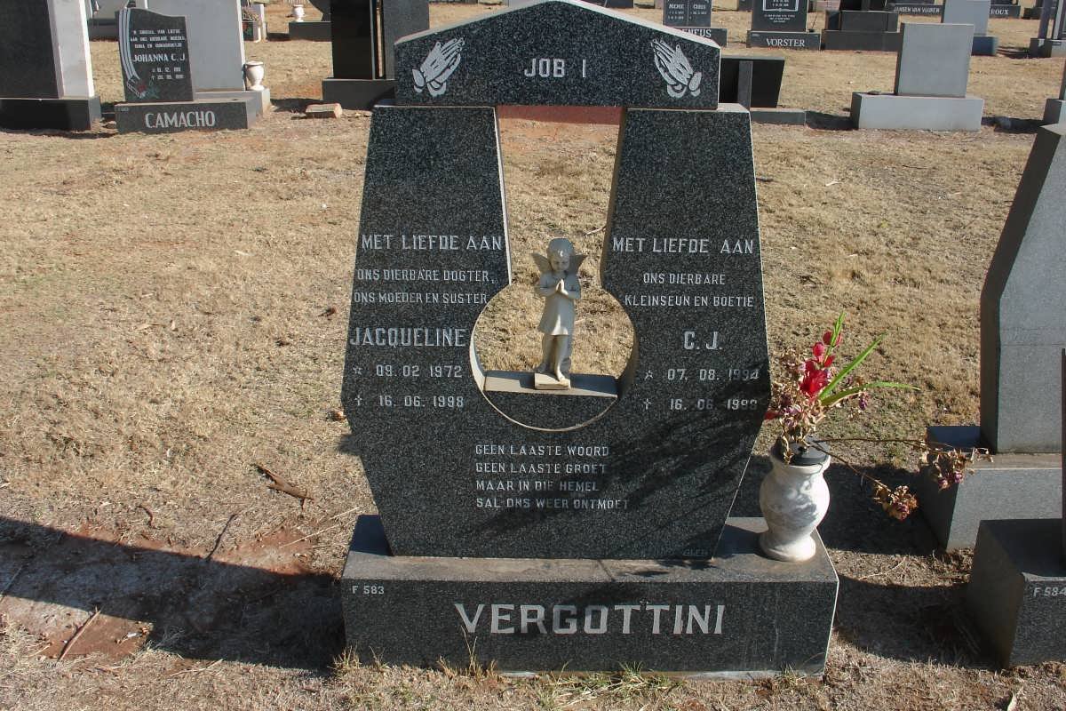 VERGOTTINI Jacqueline 1972-1998 ::VERGOTTINI C.J. 1994-1998