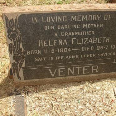 VENTER Helena Elizabeth 1884-1967