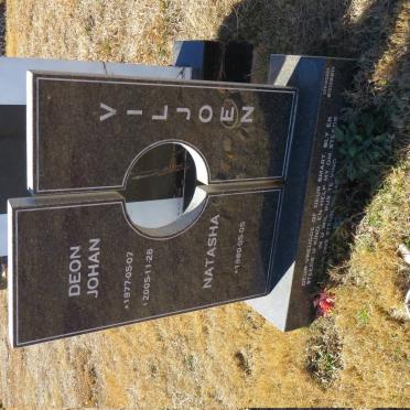 VILJOEN Deon Johan 1977-2005 &amp; Natasha 1980-
