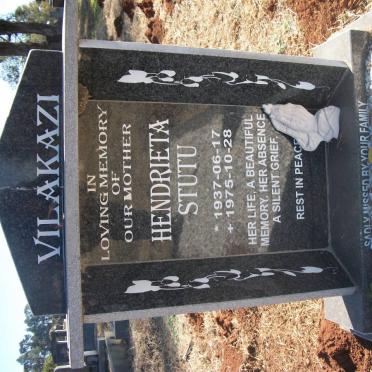 VILAKAZI Hendrieta Stutu 1937-1975