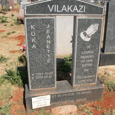 VILAKAZI Jeannette Kuku 1981-2009
