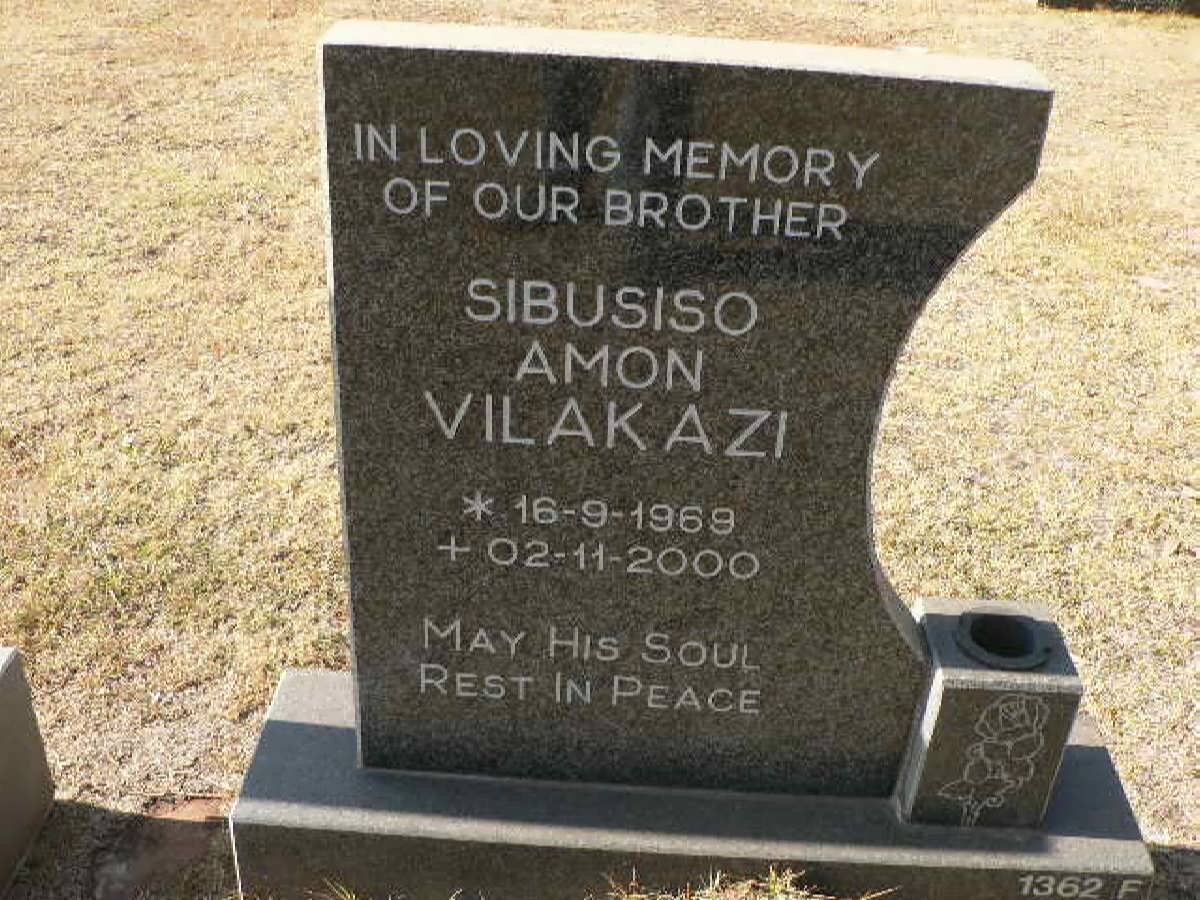 VILAKAZI Sibusiso Amon 1969-2000