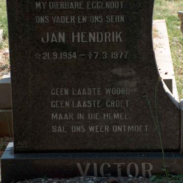 VICTOR Jan Hendrik 1954-1977