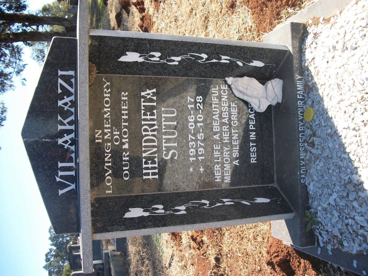 VILAKAZI Hendrieta Stutu 1937-1975