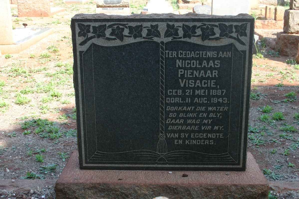 VISAGIE Nicolaas Pienaar 1887-1943
