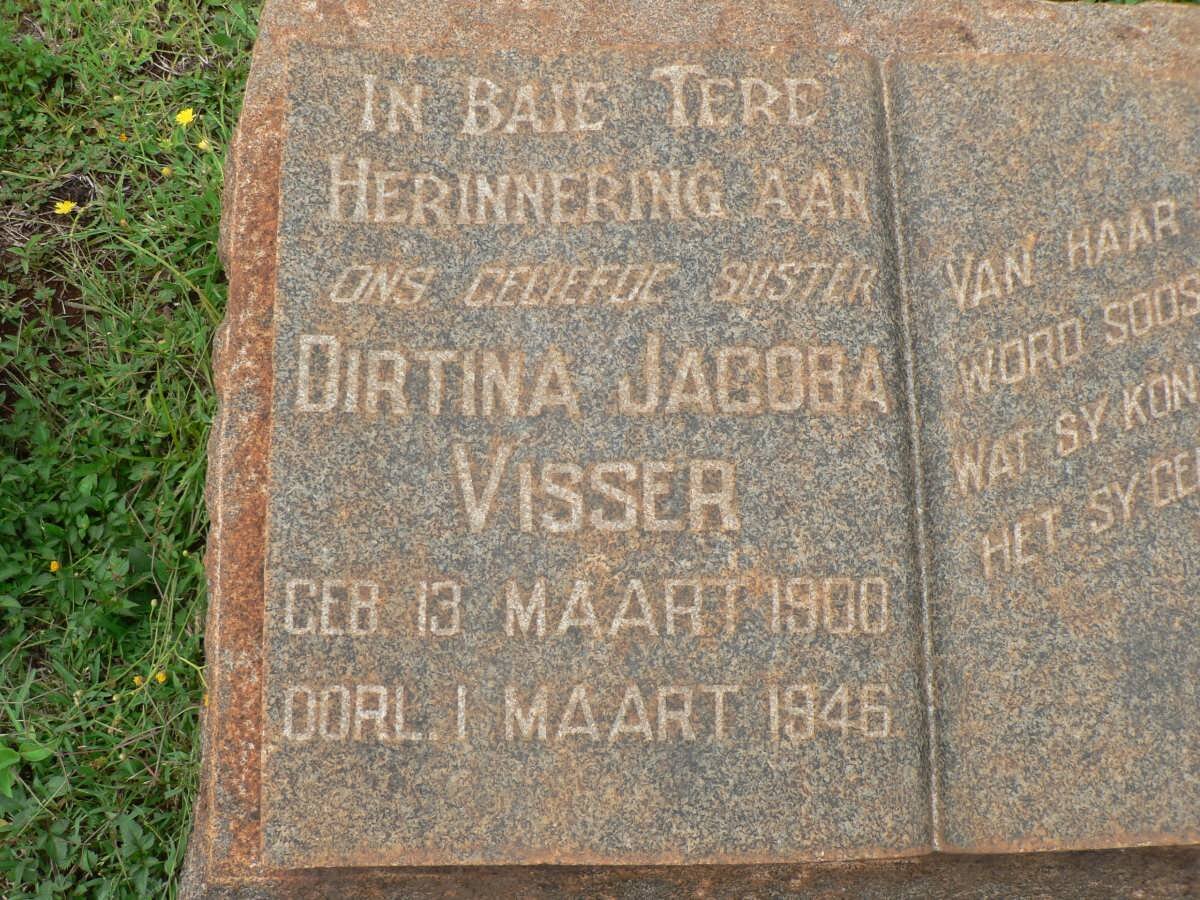 VISSER Dirtina Jacoba 1900-1946