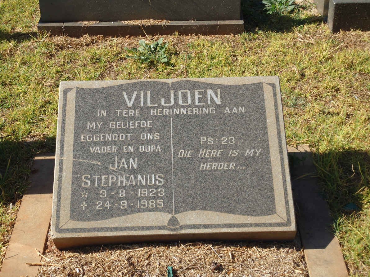 VILJOEN Jan Stephanus 1923-1985