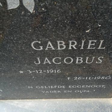 VISAGIE Gabriel Jacobus 1916-1980