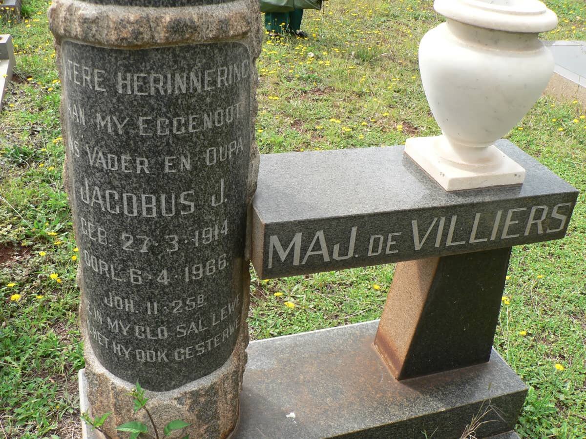 VILLIERS Jacobus J. 1914-1966