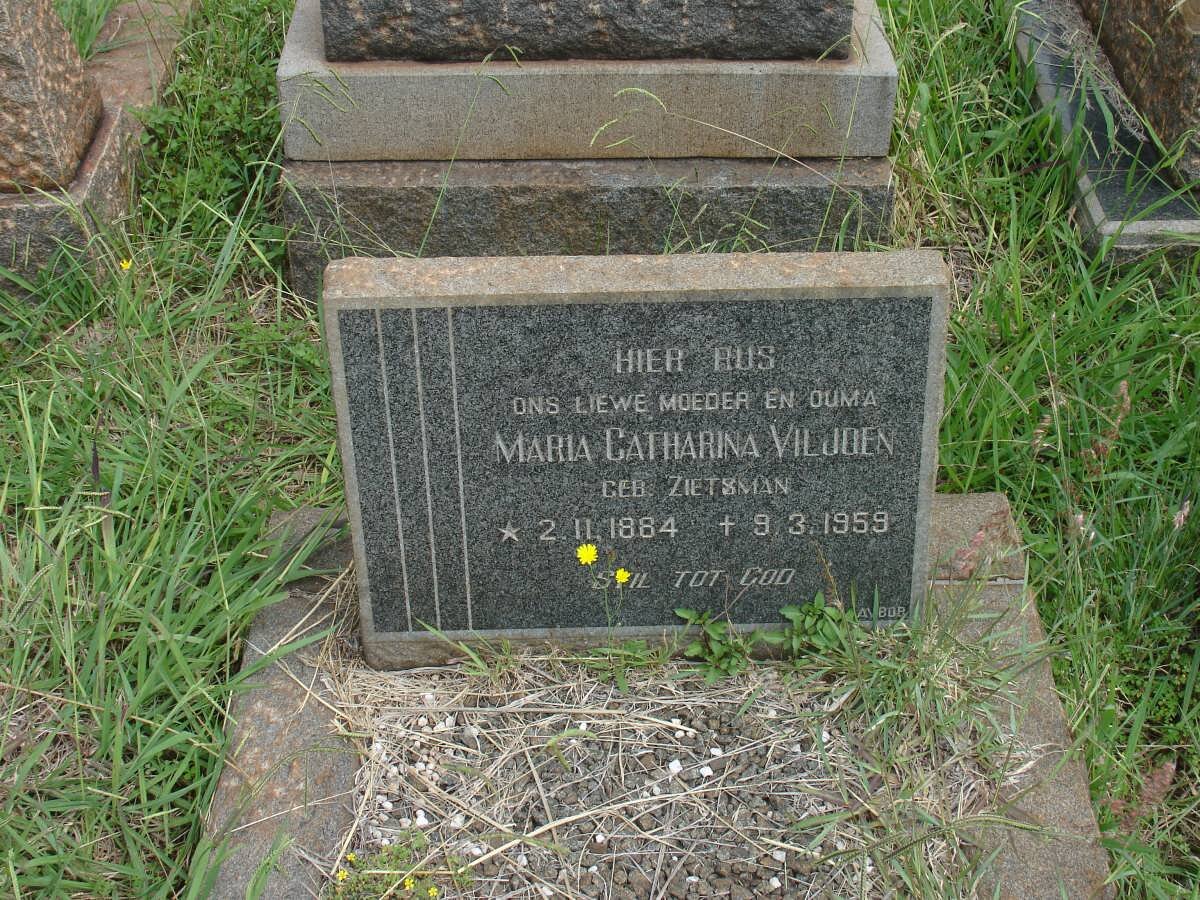 VILJOEN Maria Catharina nee ZIETSMAN 1884-1959