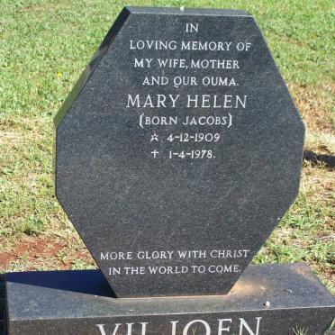 VILJOEN Mary Helen nee JACOBS 1909-1978