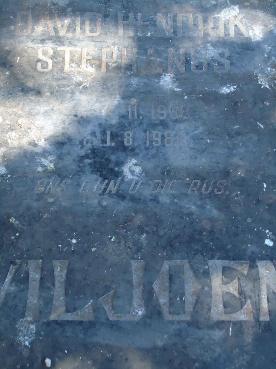 VILJOEN David Hendrik Stephanus 1908-1981