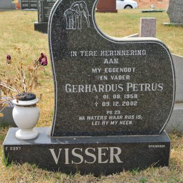VISSER Gerhardus Petrus 1958-2002