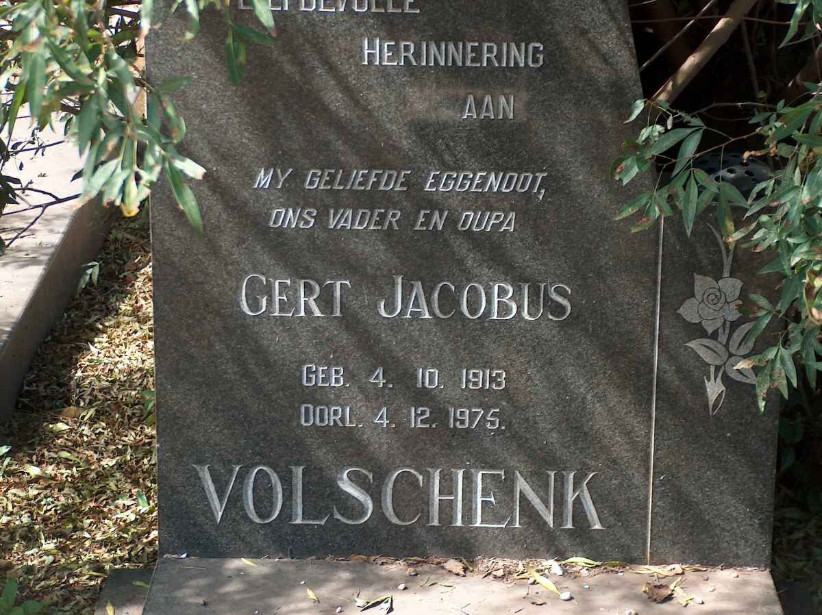 VOLSCHENK Gert Jacobus 1913-1975  