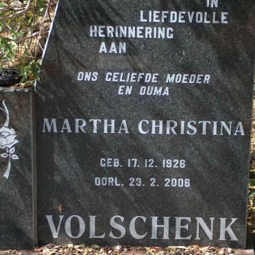 VOLSCHENK Martha Christina 1926-2006