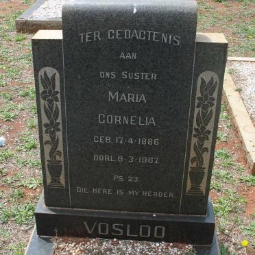 VOSLOO Maria Cornelia 1886-1967