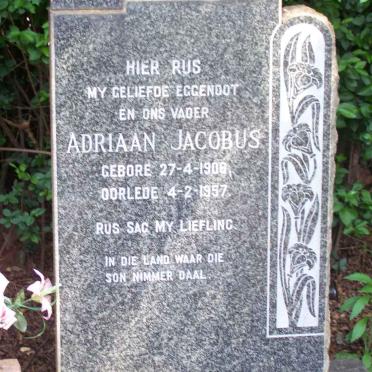 VORSTER Adriaan Jacobus 1906-1957
