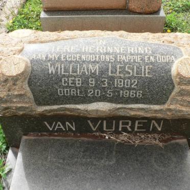 VUREN William Leslie, van 1902-1966