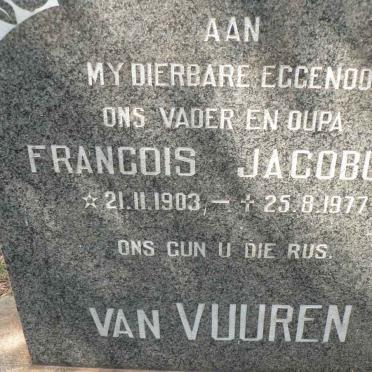 VUUREN Francois Jacobus, van 1903-1977