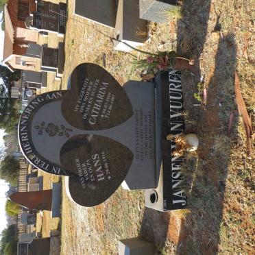 VUUREN Hans, Jansen van 1916- &amp; Catharina 1919-1997