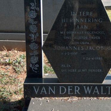WALT Johannes Jacobus, van der 1937-1986