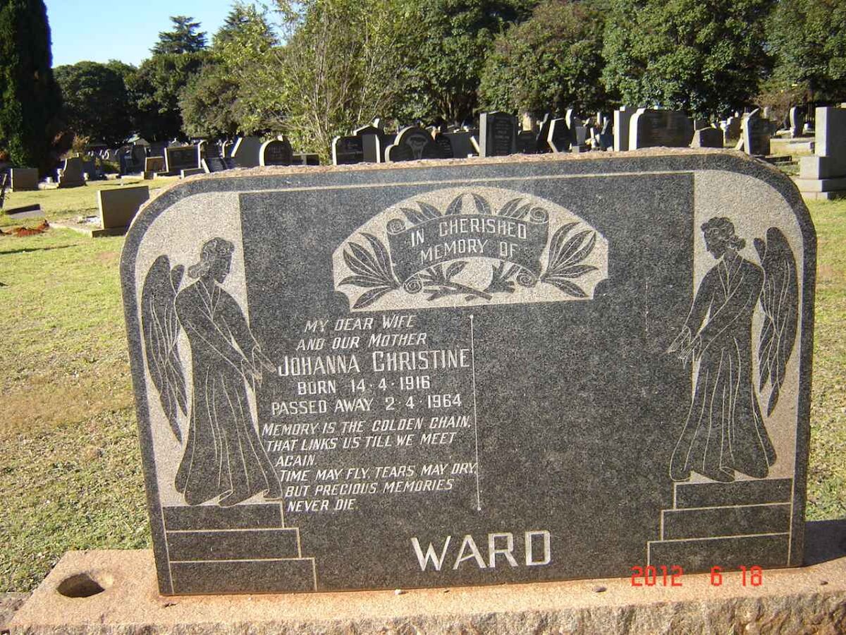 WARD Johanna Christine 1916-1964
